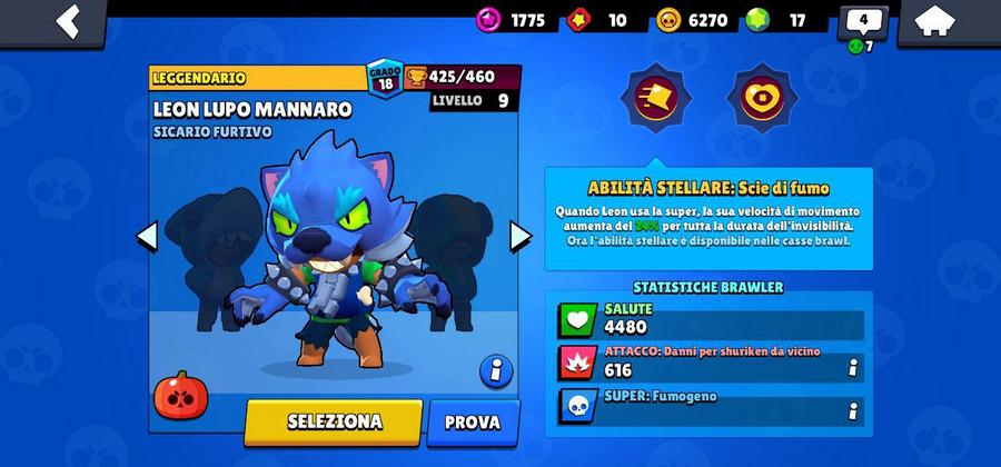 Brawl Stars Halloween 2019 Arriva Leon Lupo Mannaro Playeden - disegni di leon brawl stars scualo