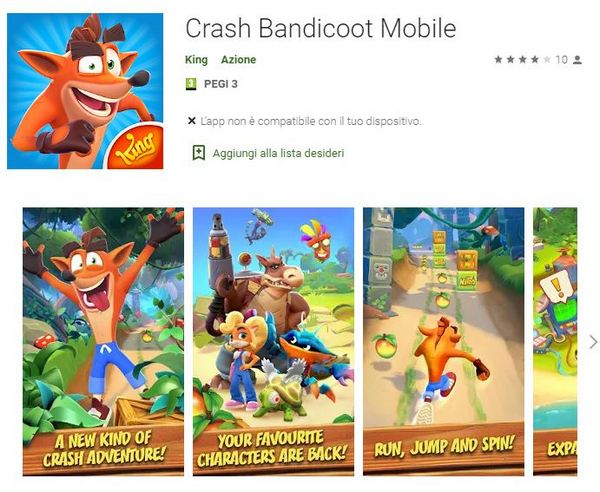 crash bandicoot mobile