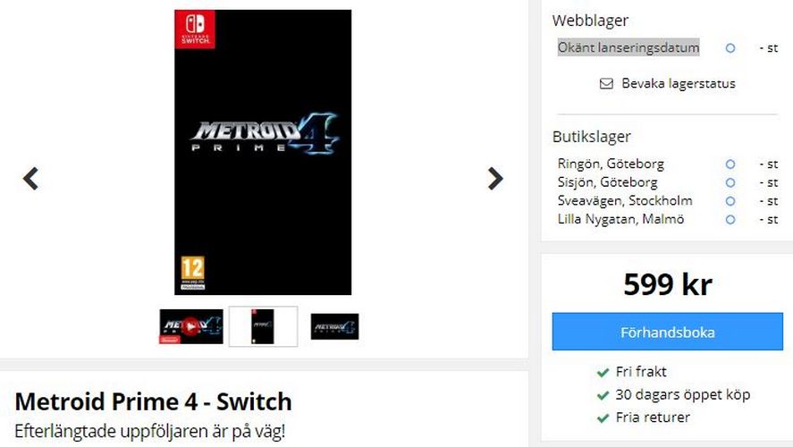 metroid prime trilogy nintendo switch uscita 3