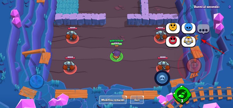 come usare reazioni brawl stars battaglia adesivi stickers